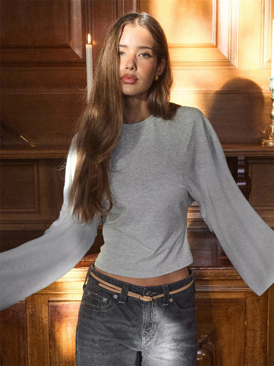 Cinched Waist Crop Top