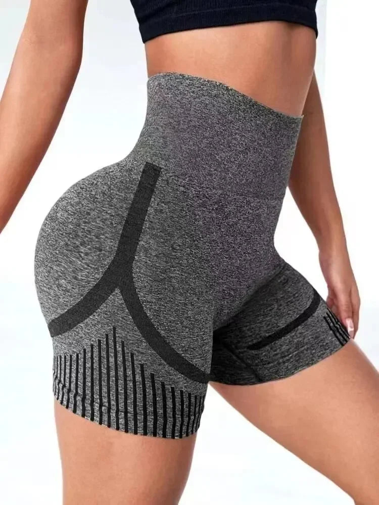 SculptFit High Waist Yoga Shorts