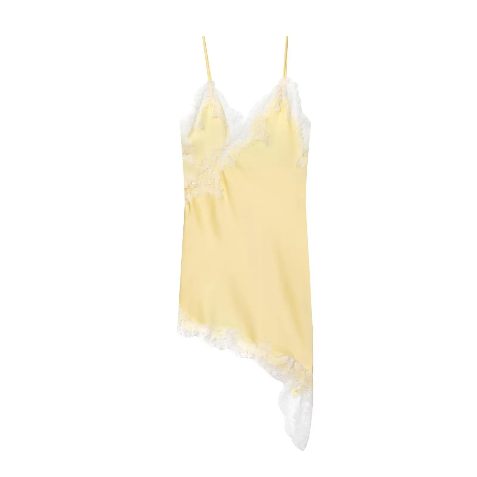 Satin Lace Backless Mini Dress