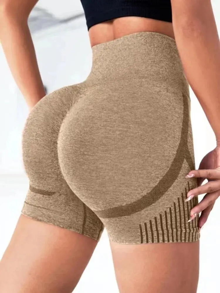 SculptFit High Waist Yoga Shorts